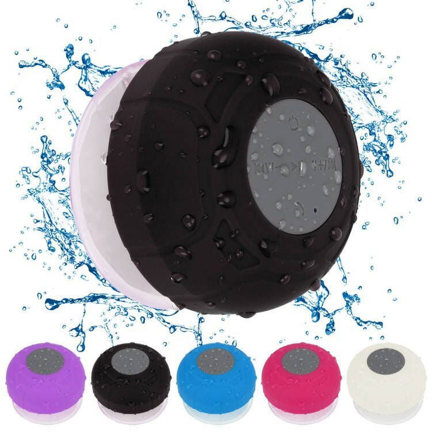 Deago Waterproof Bluetooth Shower Speaker, Mini Wireless Speakerphone ...