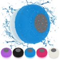 thumbnail image 1 of Deago HD Waterproof Bluetooth Wireless Shower Speaker Mini Speakers Handsfree Portable Speakerphone with Built-in Mic & Suction Cup (Blue), 1 of 10