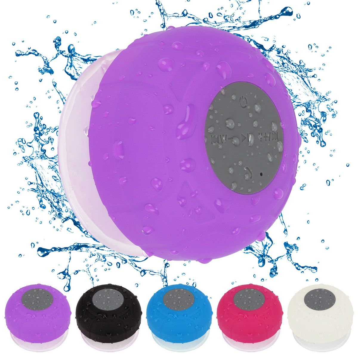 Deago HD Waterproof Bluetooth Wireless Shower Speaker Mini Speakers ...