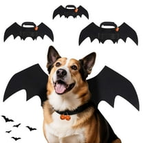 Deago Halloween Pet Costume Bat Wings Cosplay Dog Cat Costumes with Pumpkin Bells for Halloween Party Decorations