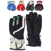 Kids Winter Gloves - Snow & Ski Waterproof Thermal Insulated Gloves for Boys Girls Toddler Children & Youth for Cold Weather (Navy)
