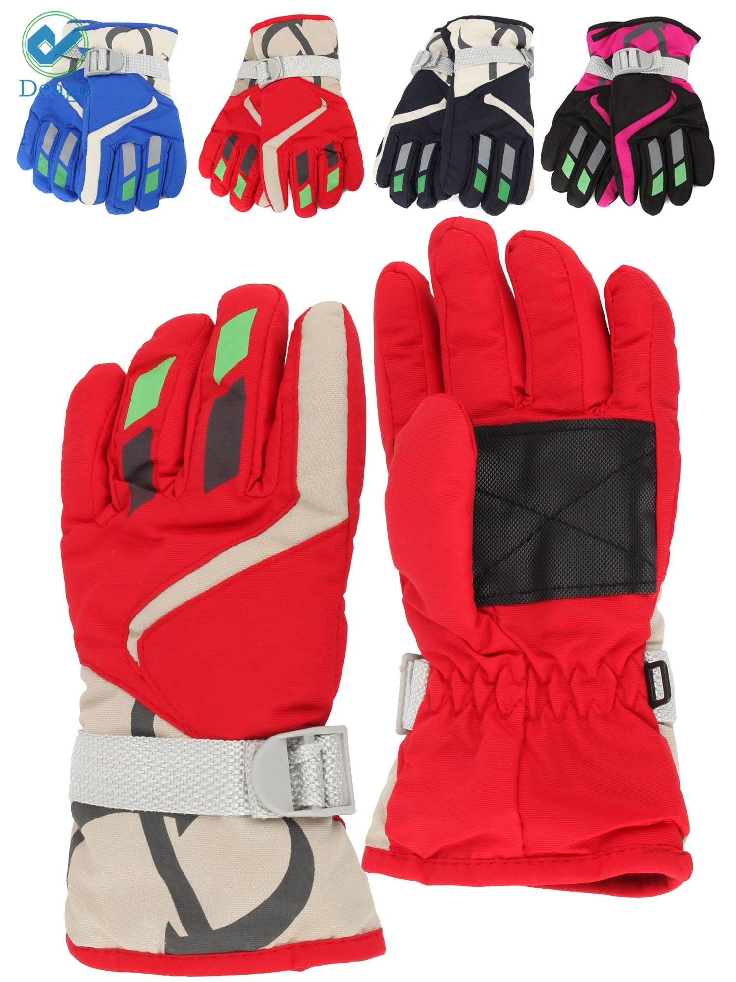 Deago Kids Winter Gloves Snow & Ski Waterproof Thermal Insulated