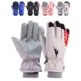 thumbnail image 1 of Deago Kids Winter Gloves Waterproof Snow Ski Gloves for Boys Girls Children & Youth Warm Gloves for Cold Weather (Gray), 1 of 9