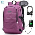 thumbnail image 1 of Deago Laptop Backpack, Business Anti Theft with lock Waterproof Travel Backpack with USB Charging Port for Laptops up to 17 inches (Purple), 1 of 9