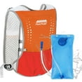 thumbnail image 1 of Deago Lightweight Hydration Pack Backpack with 2L Water Bladder for Running, Hiking, Cycling, Climbing, Camping, Biking (Orange), 1 of 9
