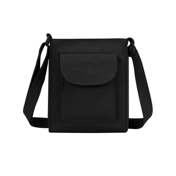 Deago Lightweight Nylon Small Crossbody Bags Cell Phone Purse Travel Pouch Shoulder Bag for Women (Black)