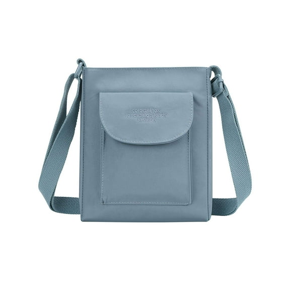 Deago Lightweight Nylon Small Crossbody Bags Cell Phone Purse Travel Pouch Shoulder Bag for Women (Blue)