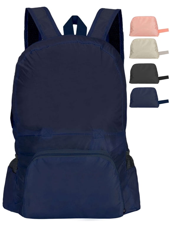 Lightweight Packable Backpack Water Resistant Travel Hiking Daypack Foldable Backpack for Men Women (Navy)