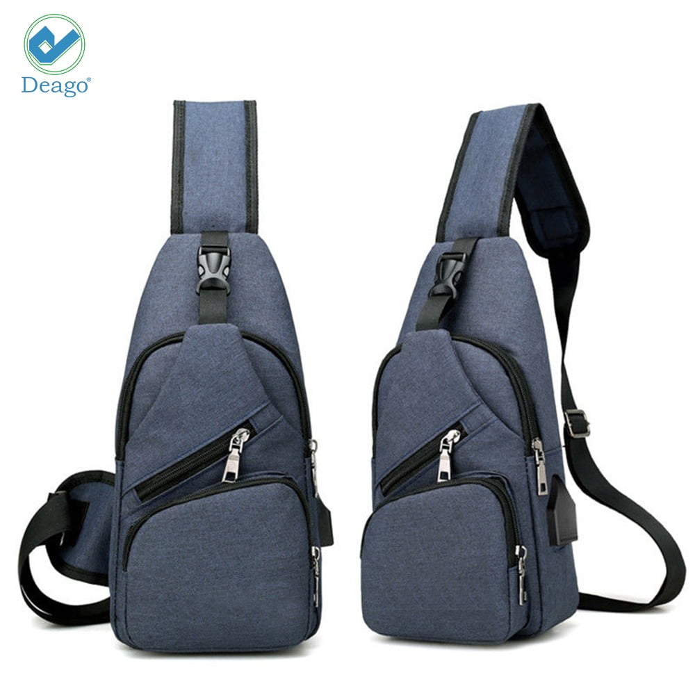 Dealcase Small Messenger Bag Casual Shoulder Bag Travel Organizer Bag Multi-Pocket Purse Handbag