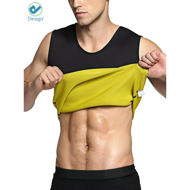 Deago Men's Hot Sweat Sauna Vest Slimming Body Shaper Tummy Fat Burner Tank Top  Weight Loss Sport Shapewear Neoprene 