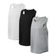 thumbnail image 1 of Deago Men's Quick Dry Workout Tank Top Gym Muscle Tee Fitness Bodybuilding Sleeveless T Shirt (White, 2XL), 1 of 8