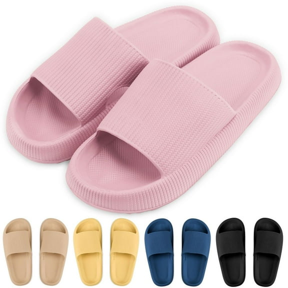 Deago Men's Shoe Quick Drying Shower Slides Non-Slip Unisex Slippers, Size 5-6/4-4.5