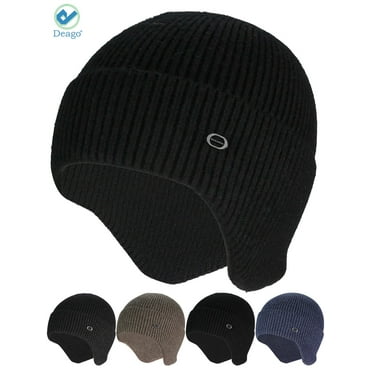 rinsvye Winter Hats For Men Women Fleece Lined Soft Warm Knit Hat Ski ...