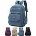 thumbnail image 1 of Deago Mini Nylon Backpacks for Women Men Casual Lightweight Small Waterproof Backpack Purses Travel Daypack (Blue), 1 of 10
