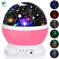 thumbnail image 1 of Deago Night Light Projector for Bedroom Multifunctional Star Projector Lamp for Kids Decorating Birthdays Christmas Parties and Home Detor (Pink), 1 of 9