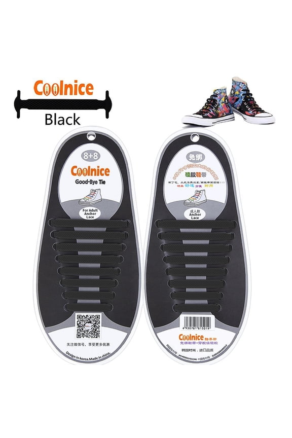No Tie Shoelaces Tieless silicone Shoelaces Waterproof Flat Elastic Athletic Running Shoe Laces Multicolor for Sneaker Boots Board and Casual Shoes