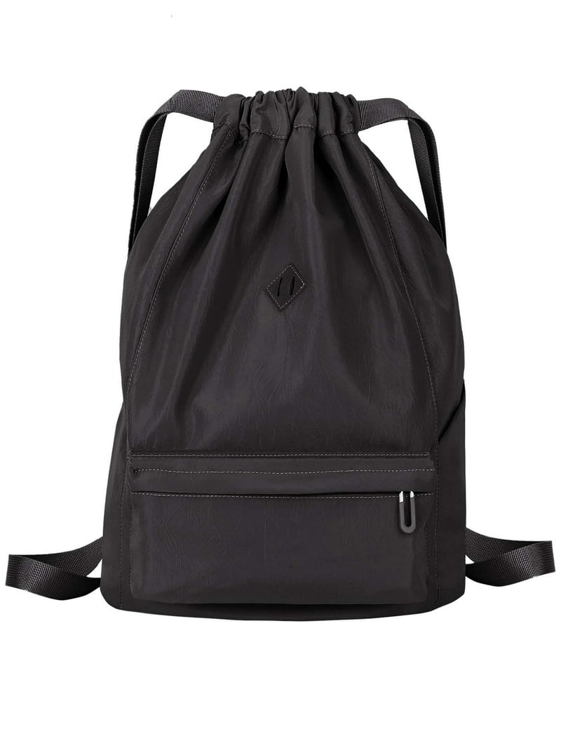 Deago Nylon Drawstring Backpack Sports Gym Bag for Men Women  display picture 1