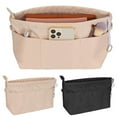 thumbnail image 1 of Deago Nylon Purse Organizer Tote Handbag Insert Organizers Bag in Bag Zipper 13 Pockets Black Medium, 1 of 9