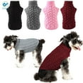 thumbnail image 1 of Deago Pet Dog Warm Jumper Knit Sweater Winter Clothes Puppy Cat Knitwear Costume Coat Apparel (Red, L), 1 of 7