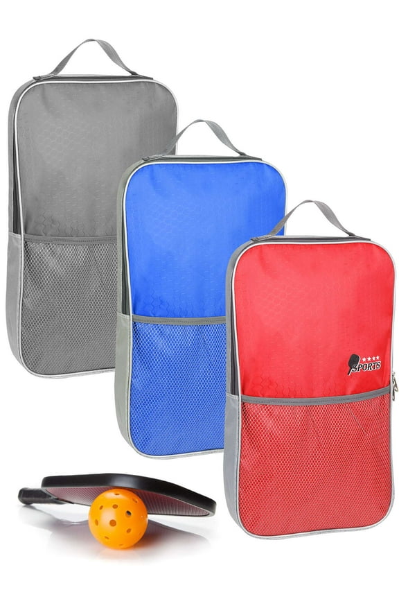 Pickleball Bag, Sport Pickleball Sling Bag for Men and Women, Adjustable Pickleball Backpack Fits 4 Paddles and All Your Other Gear (Blue)