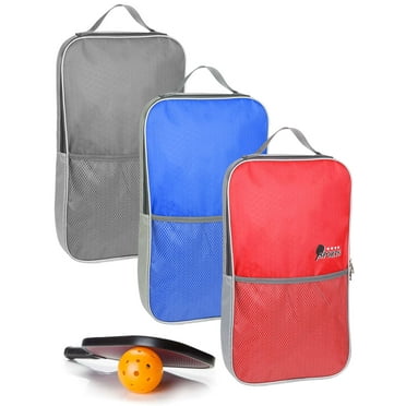 Deago Pickleball Bag, Sport Pickleball Sling Bag for Men and Women, Adjustable Pickleball Backpack Fits 4 Paddles and All Your Other Gear (Red)
