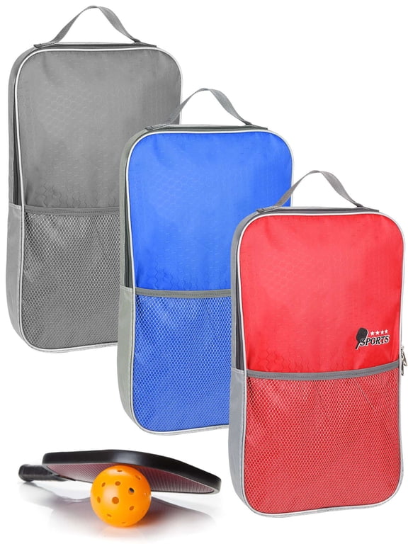 Pickleball Bag, Sport Pickleball Sling Bag for Men and Women, Adjustable Pickleball Backpack Fits 4 Paddles and All Your Other Gear (Red)