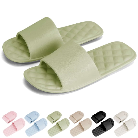 Deago Portable Foldable Travel Slippers for Women Men Lightweight Non-Slip Quick Dry House Indoor Slides Bathroom Shower Shoes Spa Gym Swimming Beach Sandals