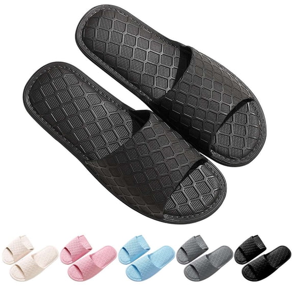 Deago Portable Foldable Travel Slippers for Women and Men Lightweight Non-Slip Quick Dry Indoor House Slides Bathroom Shower Shoes Spa Gym Swimming Beach Sandals