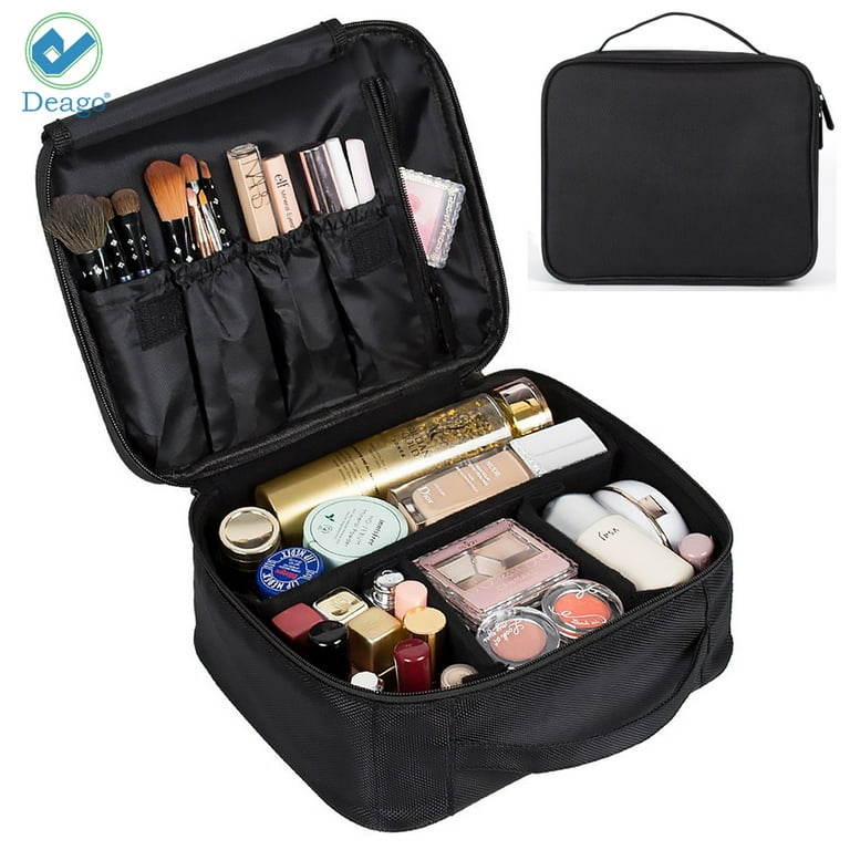 Deago Portable Makeup Bag Cosmetic Case Makeup Train Case Travel