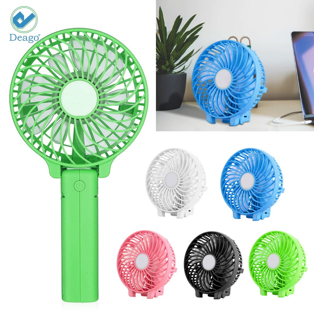 Deago Portable Mini Handheld Fan Electric Fans Portable Desk Stroller