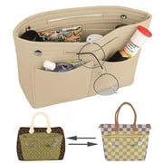 Deago Portable Purse Handbag Organizer Felt Makeup Cosmetic Storage Pouch Insert Liner Bag in Bag