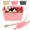 thumbnail image 1 of Deago Purse Organizer Insert Felt Bag Organizer with Zipper Handbag & Tote Shaper for Speedy Neverfull Tote (Pink, L), 1 of 8