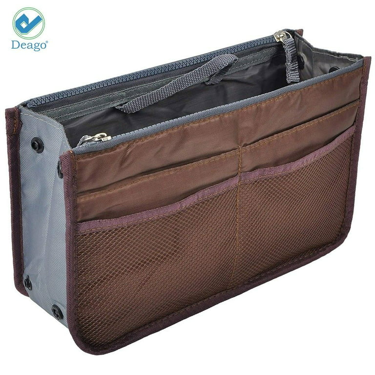 Tote Bag Insert Bags Handbag Tote Purse Organizer 10 Pockets Bag In Bag  Travel Storage Pockets