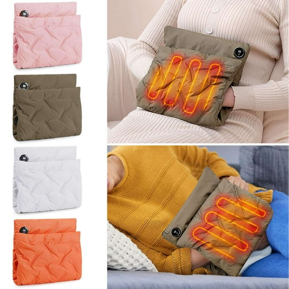 Deago Rechargeable Hand Warmer, Portable Heated Hand Warmers Pouch with Power Bank Heated Gloves Double-Sided Heating for Football Golf Camping Xmas Gifts