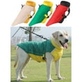 thumbnail image 1 of Deago Reflective Waterproof Dog Winter Coat Cold Weather Windproof Warm Dog Jacket Pet Vest for Small Medium Large Dogs (Green, 2XL), 1 of 11