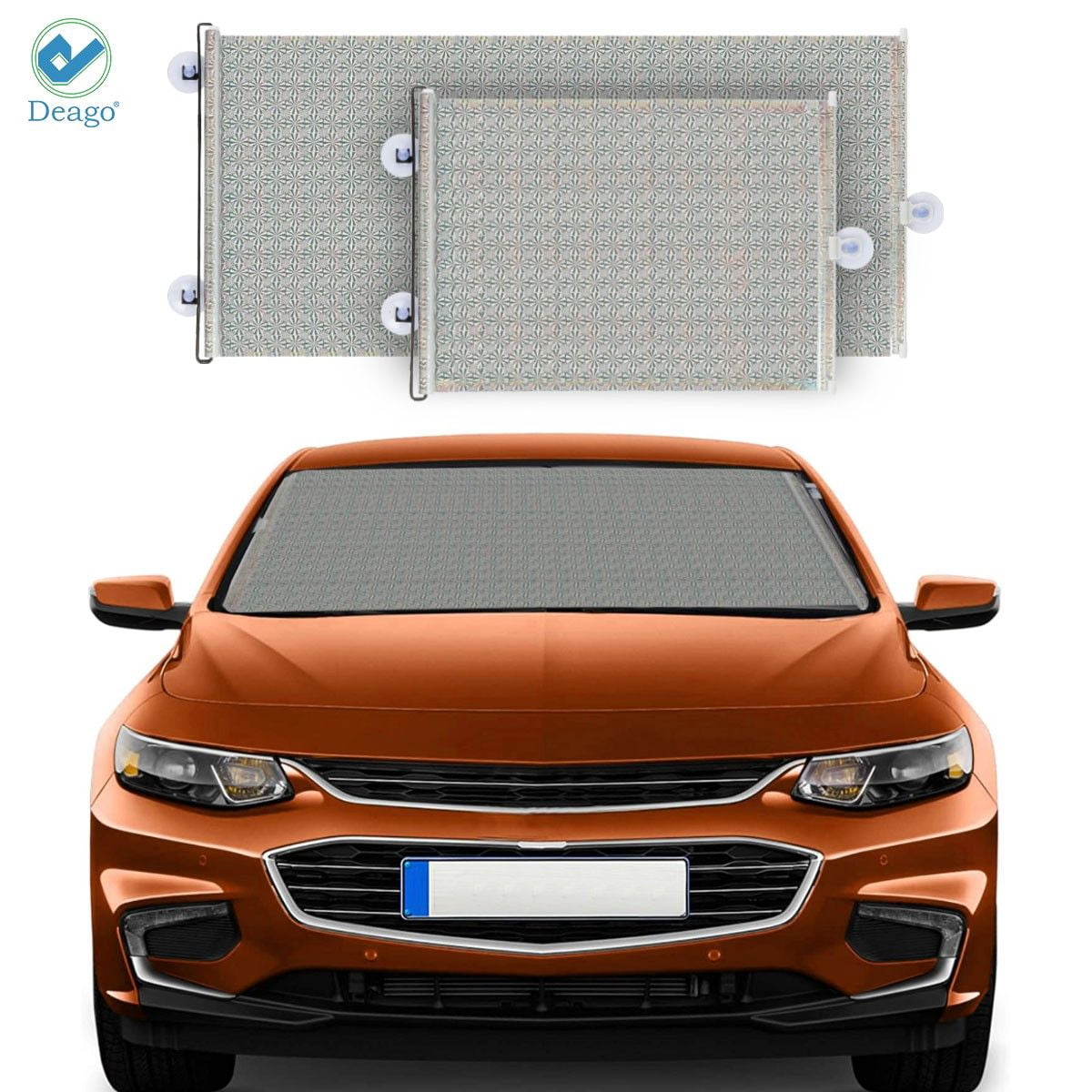 Deago Retractable Windshield Sun Shade for Car UV Rays Reflector Auto ...