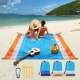 thumbnail image 1 of Deago Sand Free Beach Blanket Oversized 83" X79" Waterproof Sand Proof Beach Mat Outdoor Picnic Mat for Travel, Camping, Hiking (Orange), 1 of 9