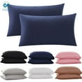 thumbnail image 1 of Deago Set of 2 Ultra Soft Microfiber Bed Pillow Case Pillow Covers with Envelope Closure - King Size/Navy, 1 of 8