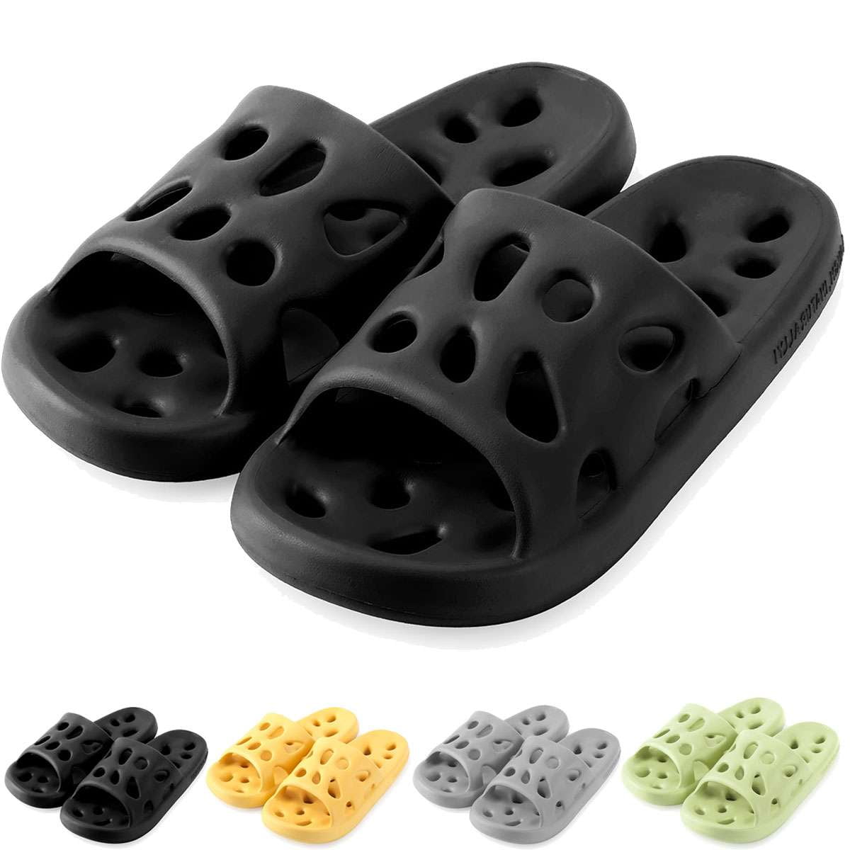 Deago Shower Slippers for Men Women Quick Drying Bathroom Slippers with