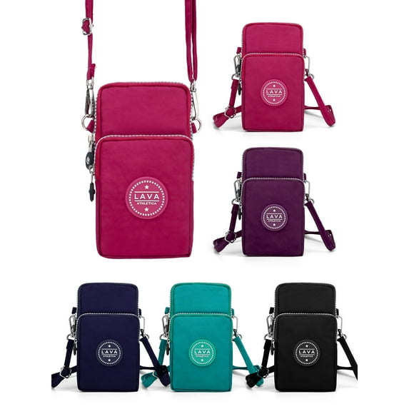 Deago Small Crossbody Phone Bag for Women,Cellphone Shoulder Bags Card Holder Wallet Purse (Black)