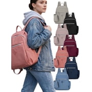 Small Nylon Backpack Waterproof Mini Casual Lightweight Daypack Travel Bag for Women (Blue)