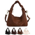 thumbnail image 1 of Deago Small Tote Bag for Women PU Leather Crossbody Shoulder Bag Fashion Satchel Purse Top Handle Hobo Bags Handbags with Adjustable Strap (Brown), 1 of 9