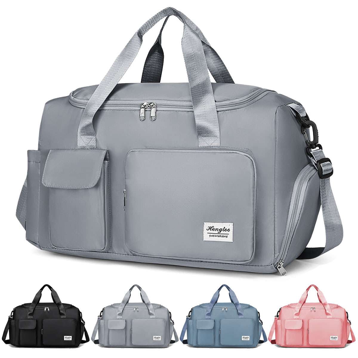 Deago Sports Gym Bag for Women Men Travel Duffle Bag Large Capacity ...