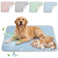 thumbnail image 1 of Deago Summer Dog Cooling Mat, Washable Ice Silk Self Cool Pad for Small Medium Large Dogs and Cats, Pet Sleeping Pad for Crate, Bed, Indoor & Outdoor Floor, Car Seats, 1 of 9