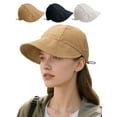 thumbnail image 1 of Deago Sun Hats for Women Wide Brim Visor UV Protection Hiking Fishing Hat Summer Beach Packable Cap (Khaki), 1 of 8
