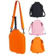 Deago Tennis Bag, Tennis Sling Backpack Crossbody Water Resistant for Men Women, Compatible for Pickleball Badminton Rackets Orange