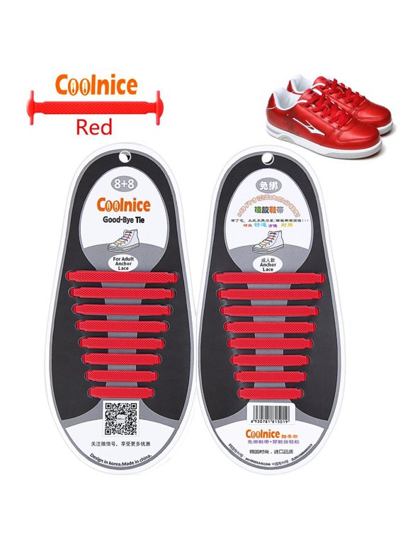No Tie Shoelaces Tieless silicone Shoelaces Waterproof Flat Elastic Athletic Running Shoe Laces Multicolor for Sneaker Boots Board and Casual Shoes