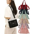 thumbnail image 1 of Deago Tote Bag for Women Nylon Crossbody Bag Casual Zipper Tote Fashion Shoulder Handbag Hobo bag with Pockets (Pink), 1 of 10