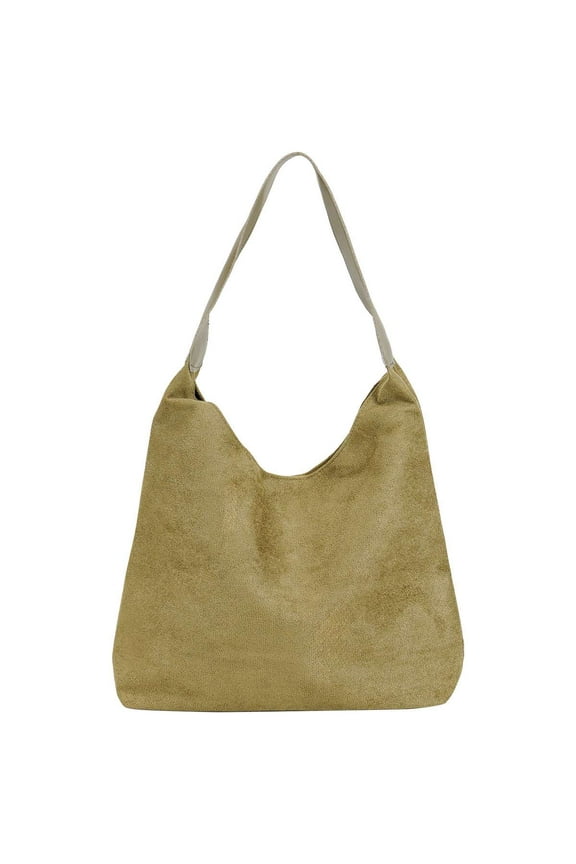Tote Bags for Women Suede Shoulder Bag Slouchy Bag Hobo Office Tote Handbag Purses (Green)