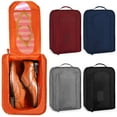 thumbnail image 1 of Deago Travel Shoe Bags Portable Waterproof Shoe Storage Pouch Organizer Double Layer with Zipper (Red), 1 of 10
